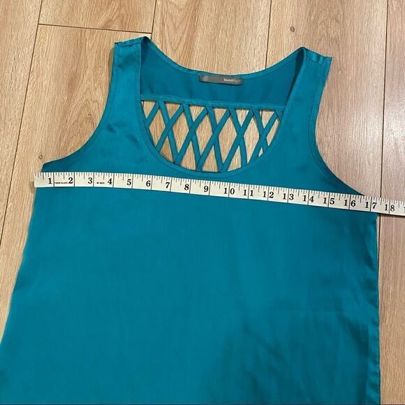 Smart Set Teal Polyester Tank Top Womens Size XS - Picture 4 of 6